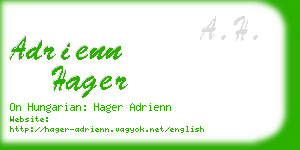 adrienn hager business card